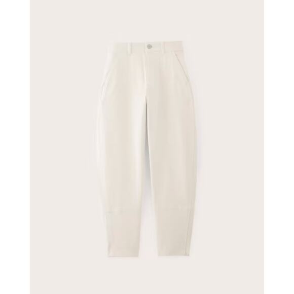 Everlane The Utility Barrel Pant Organic Cotton in Bone Sz 00 Regular - Picture 1 of 11
